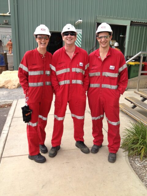 Sharon, Brad and Damo at Cannington Port